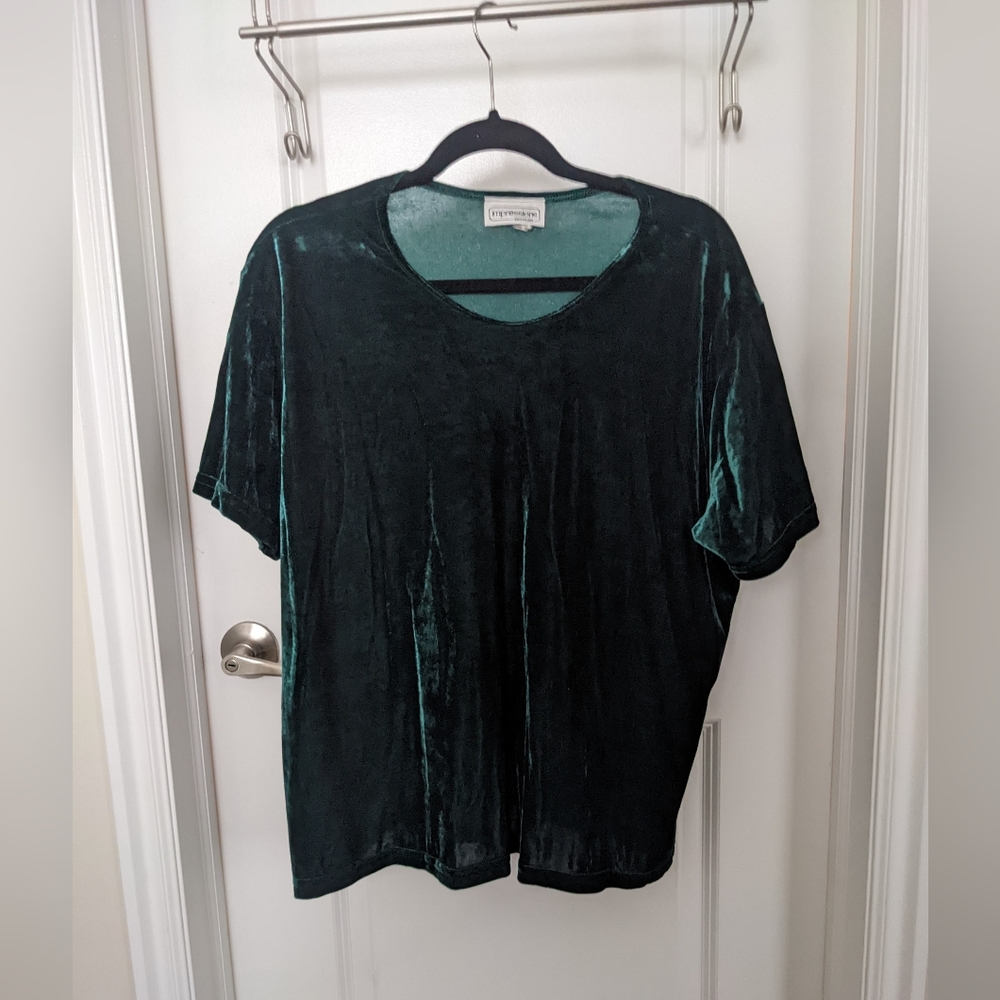 Vintage Green Velvet top